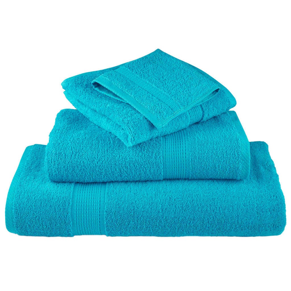Towel Cotton Turquoise 50 x 30 cm Bathroom Bath Linen Home Towels 4 Variant 2