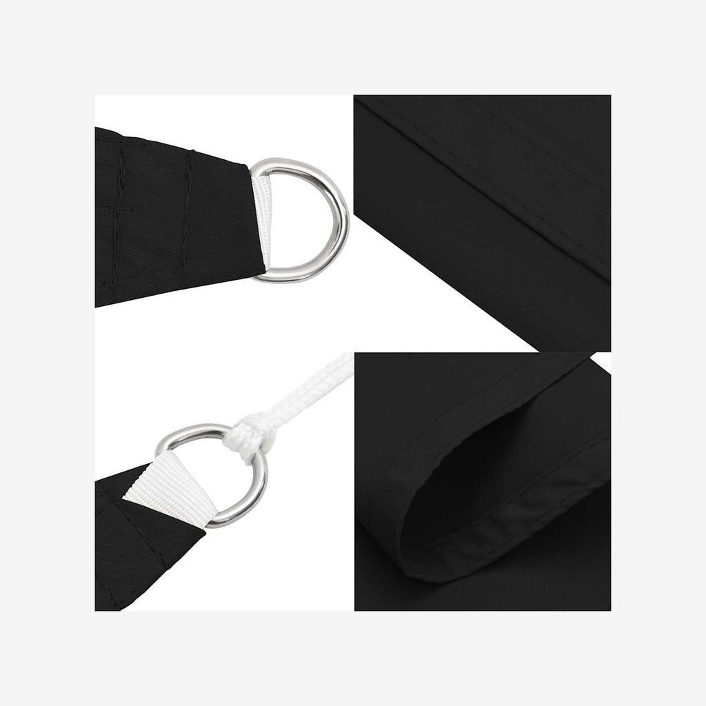 Sunshade Sail Oxford Fabric Black Water Resistant UV Resistant Variant 4