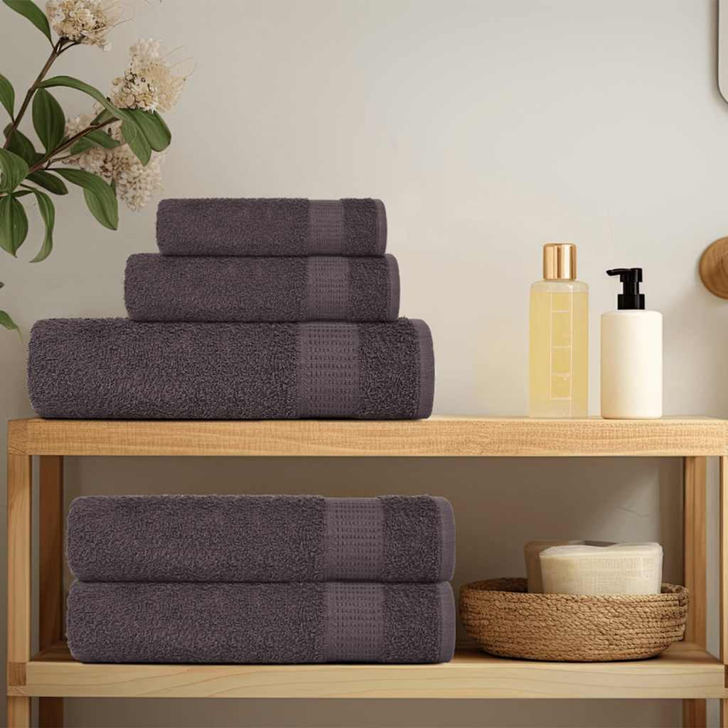 Towel Cotton Anthracite 140 x 70 cm Bathroom Bath Linen Home Bath Towels FROGN