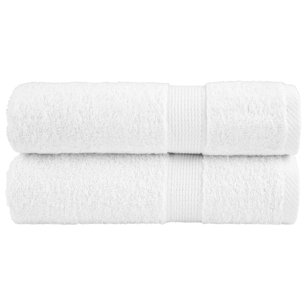 Towel Cotton White 150 x 100 cm Bathroom Bath Linen Home Towels 2 Variant 2