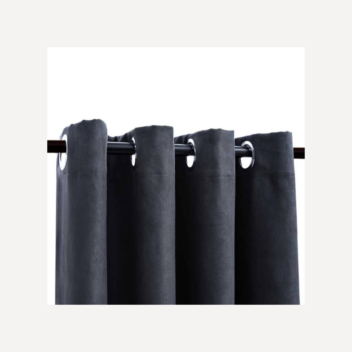 Blackout Curtain Polyester Anthracite 140 x 225 cm Window Dressing Variant 3