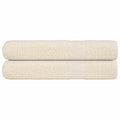 Towel Cotton Cream 200 x 100 cm Bathroom Bath Linen Home Towels 2 pcs FROGN