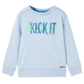 Sweatshirt Cotton Soft Blue Melange 116 Kids Clothing Children's Top Variant 2
