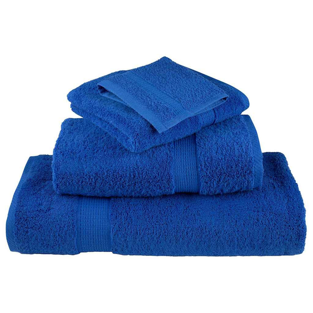 Towel Cotton Blue 15 x 21 cm Bathroom Bath Linen Home Towels 4 pcs Guest