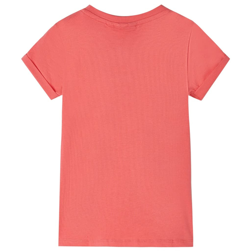 Kids T-Shirt Cotton Coral 104 Children's Top Kids Clothing Kids Wear Variant 3