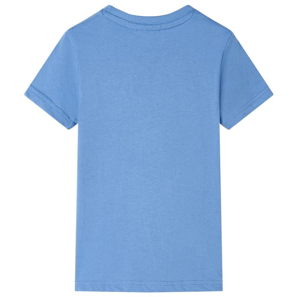 Kids T-Shirt Cotton Medium Blue 104 Children's Top Kids Clothing Kids Wear 104