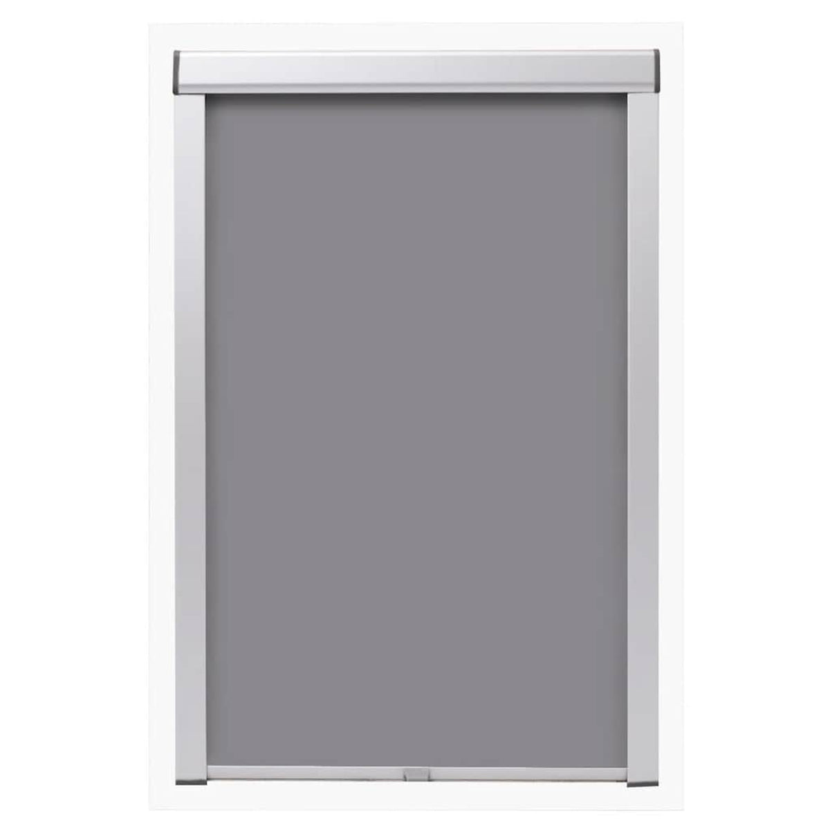 Roller Blind Blackout Fabric Grey 96.3 x 120.2 cm Window Shade Window Covering