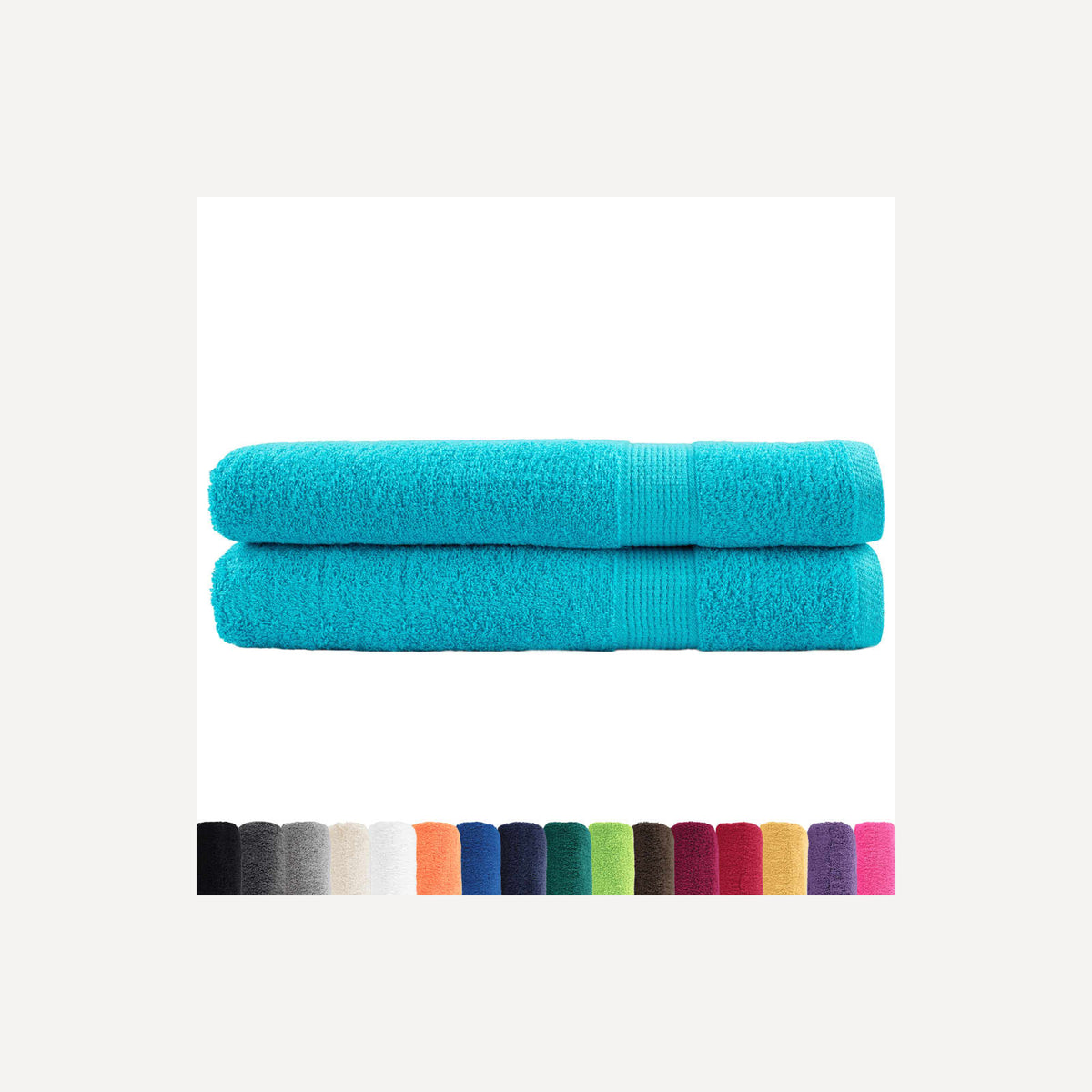 Towel Cotton Turquoise 200 x 100 cm Bathroom Bath Linen Home Towels Variant 2