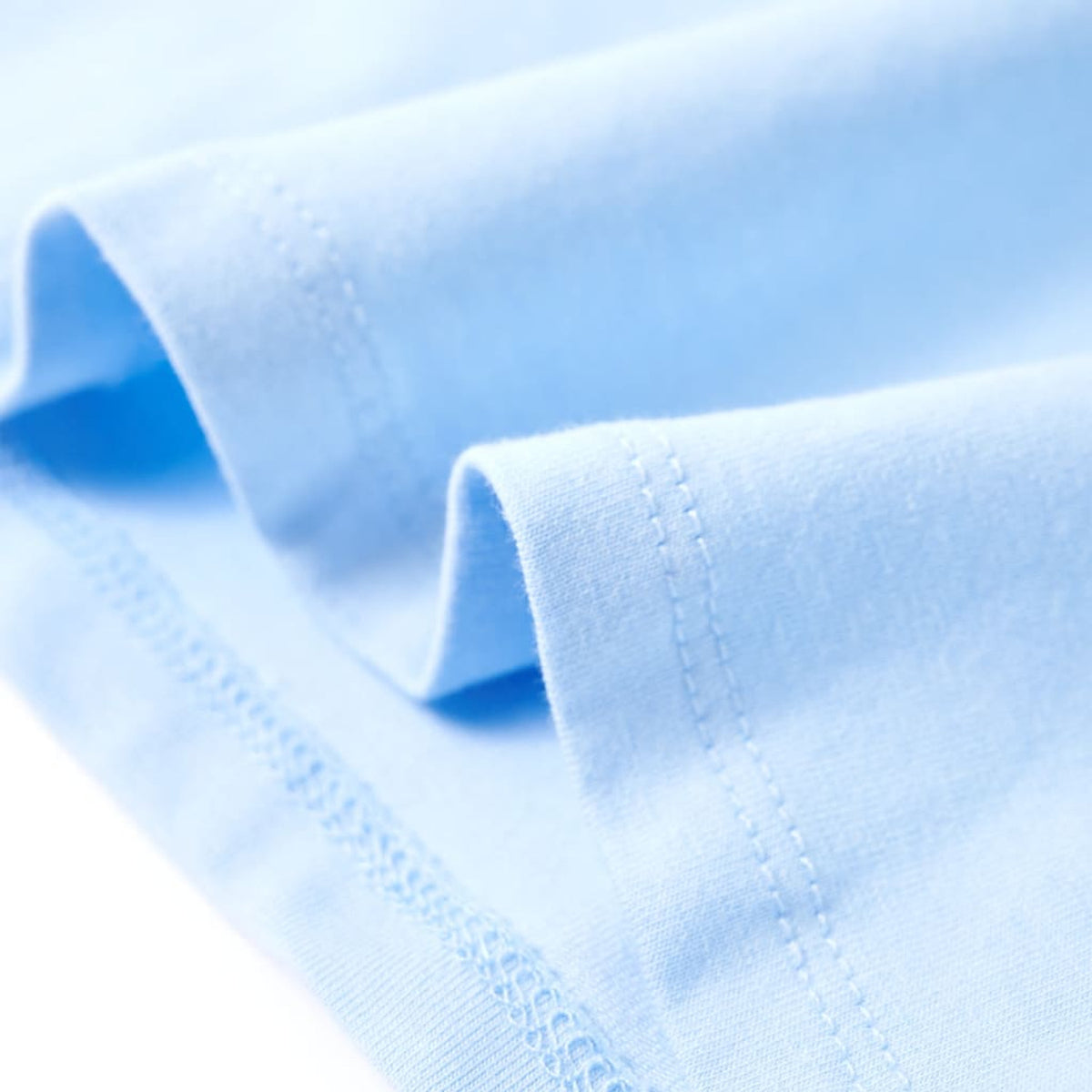 Kids T-Shirt Cotton Light Blue 116 Children's Top Kids Clothing Kids Wear 116