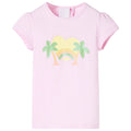 Kids T-Shirt Cotton Light Pink 128 Children's Top Kids Clothing Kids Wear 128