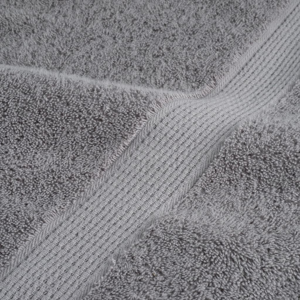 Towel Cotton Grey 30 x 30 cm Bathroom Bath Linen Home Towels 2 pcs Variant 2