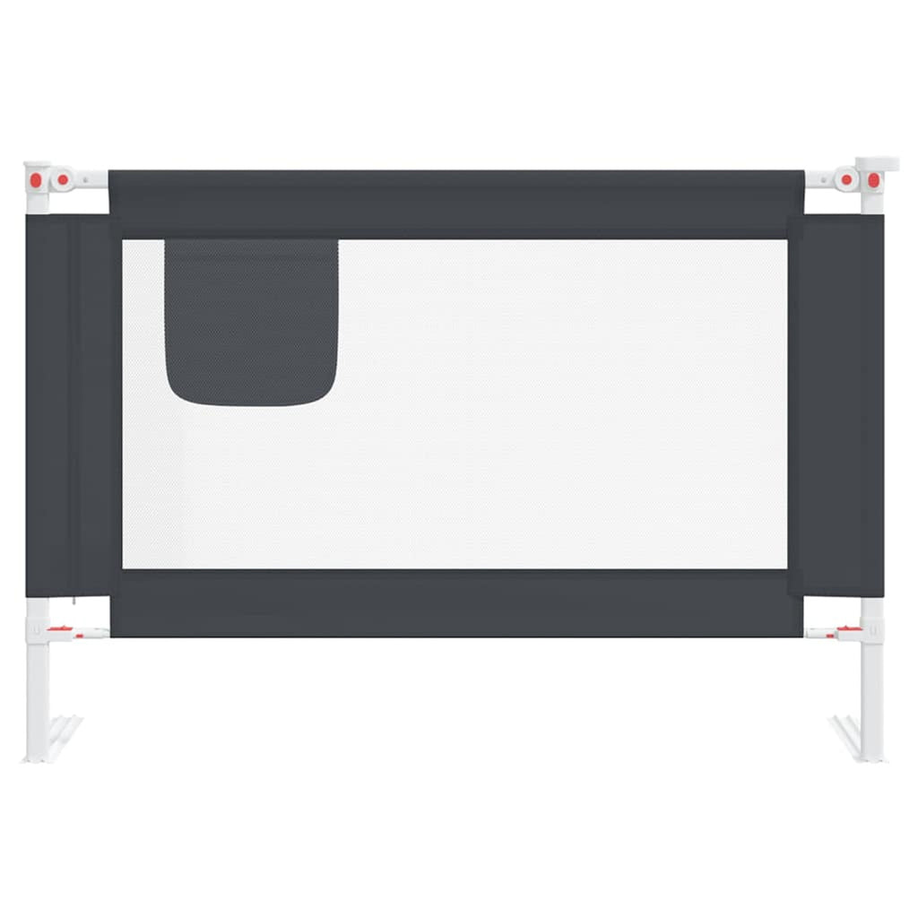 Toddler Safety Bed Rail Dark Fabric (100% Polyester) Dark Grey 100 x 25 x 95