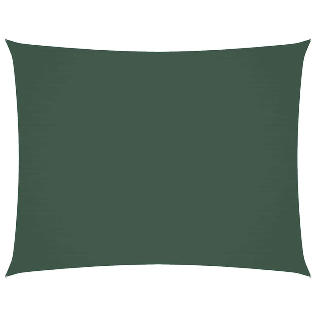 Sunshade Sail Oxford Fabric Dark Green Water Resistant UV Resistant 350 x 450