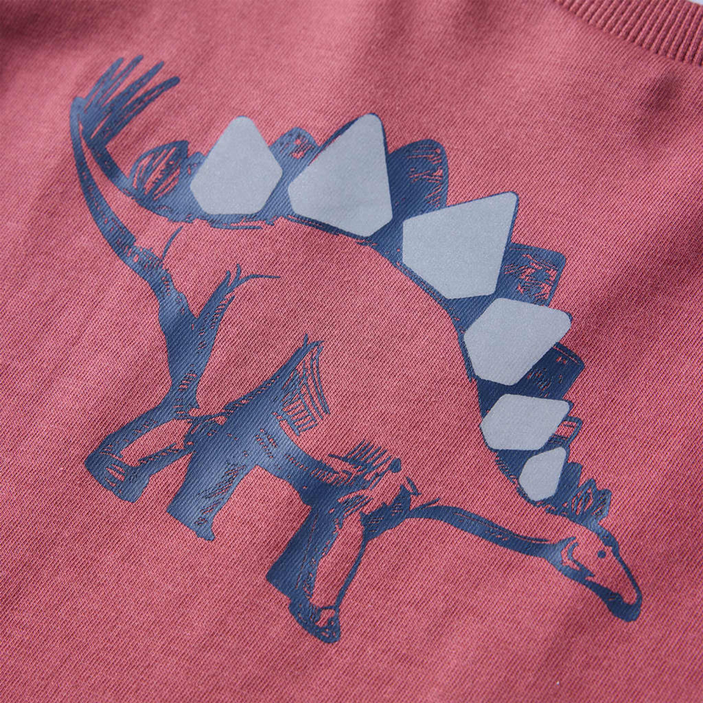 Kids T-Shirt Cotton Dark Red 128 Children's Top Kids Clothing Kids Wear Long