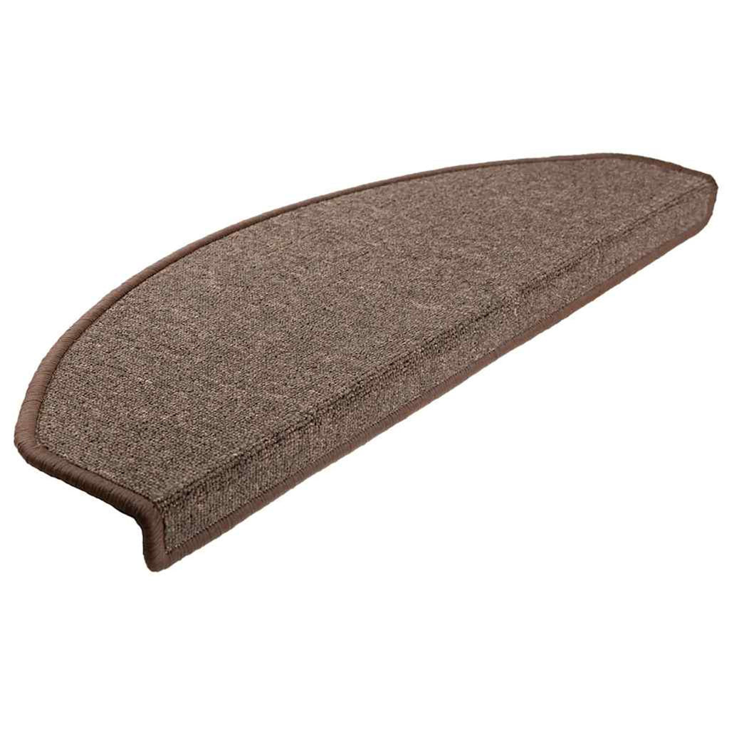 Stair Mats Coffee Needle-Punched Fabric -100% Coffee Brown 65 x 24 x 4 cm 15