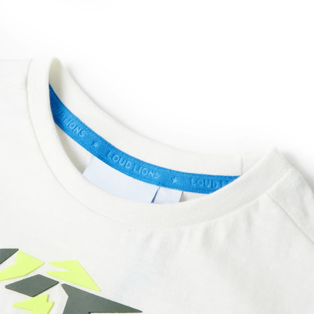 Kids T-Shirt Cotton Ecru 116 Children's Top Kids Clothing Kids Wear Variant 10