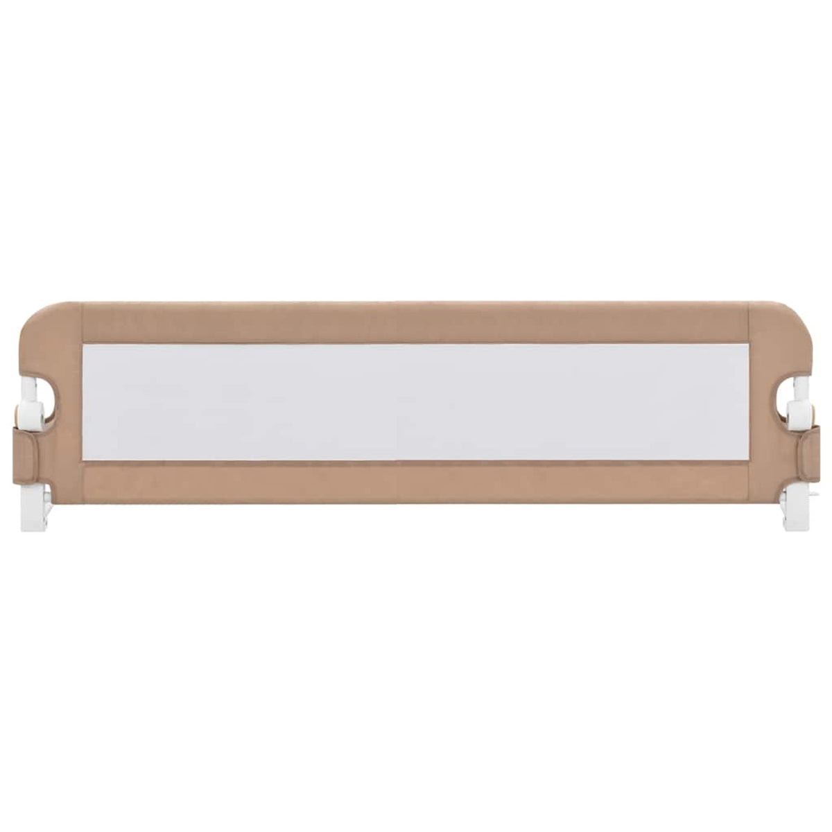 Toddler Safety Bed Rail Polyester Taupe 150 x 40.5 x 42 cm Child Bed Guard