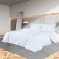Duvet Cover Cotton White 220 x 155 cm Bedding Bed Linen Bedroom Quilt 220x155cm
