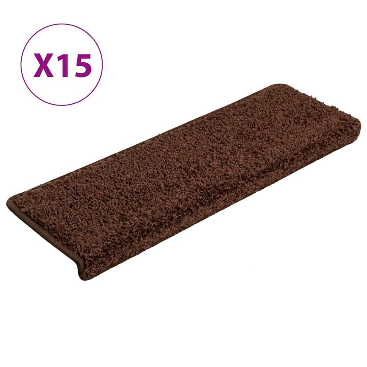 Stair Mats Rectangular Edge Needle-Punched Fabric (100% Brown 65 x Variant 2
