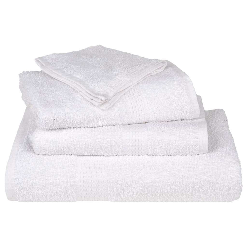 Towel Cotton White 30 x 50 cm Bathroom Bath Linen Home Bath Towels & Flannels