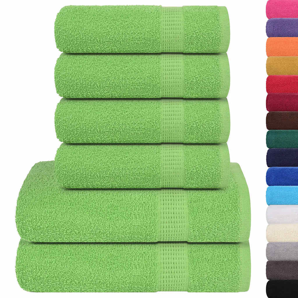 Towel Cotton Apple Green 50 x 100 cm Bathroom Bath Linen Home Bath Towels
