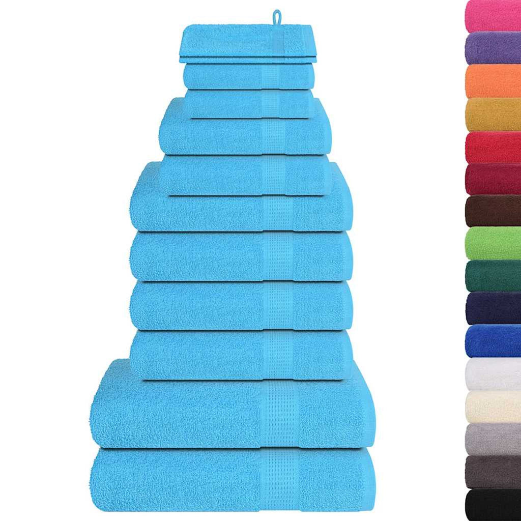 Towel Cotton Turquoise 15 x 21 cm Bathroom Bath Linen Home Bath Towels 12