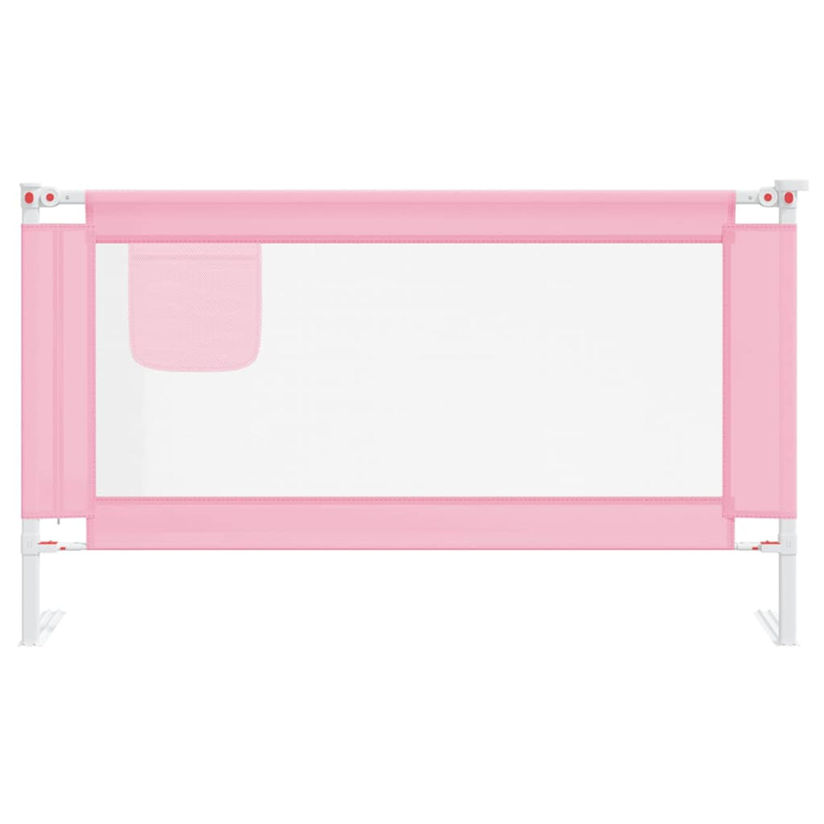 Toddler Safety Bed Rail Fabric (100% Polyester) Pink 140 x 25 x 95 cm Bedguard