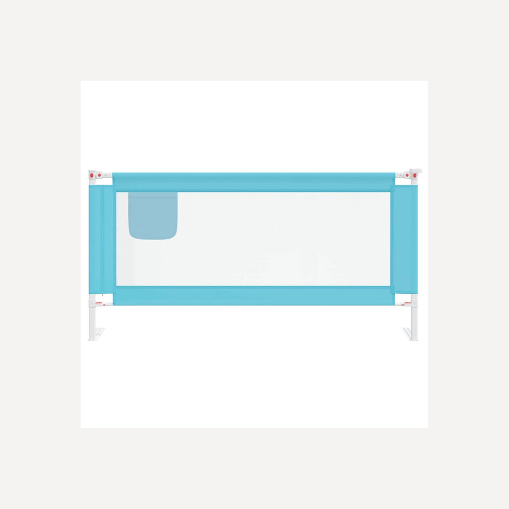 Toddler Safety Bed Rail Fabric (100% Polyester) Blue 180 x 25 x 95 cm Bedguard