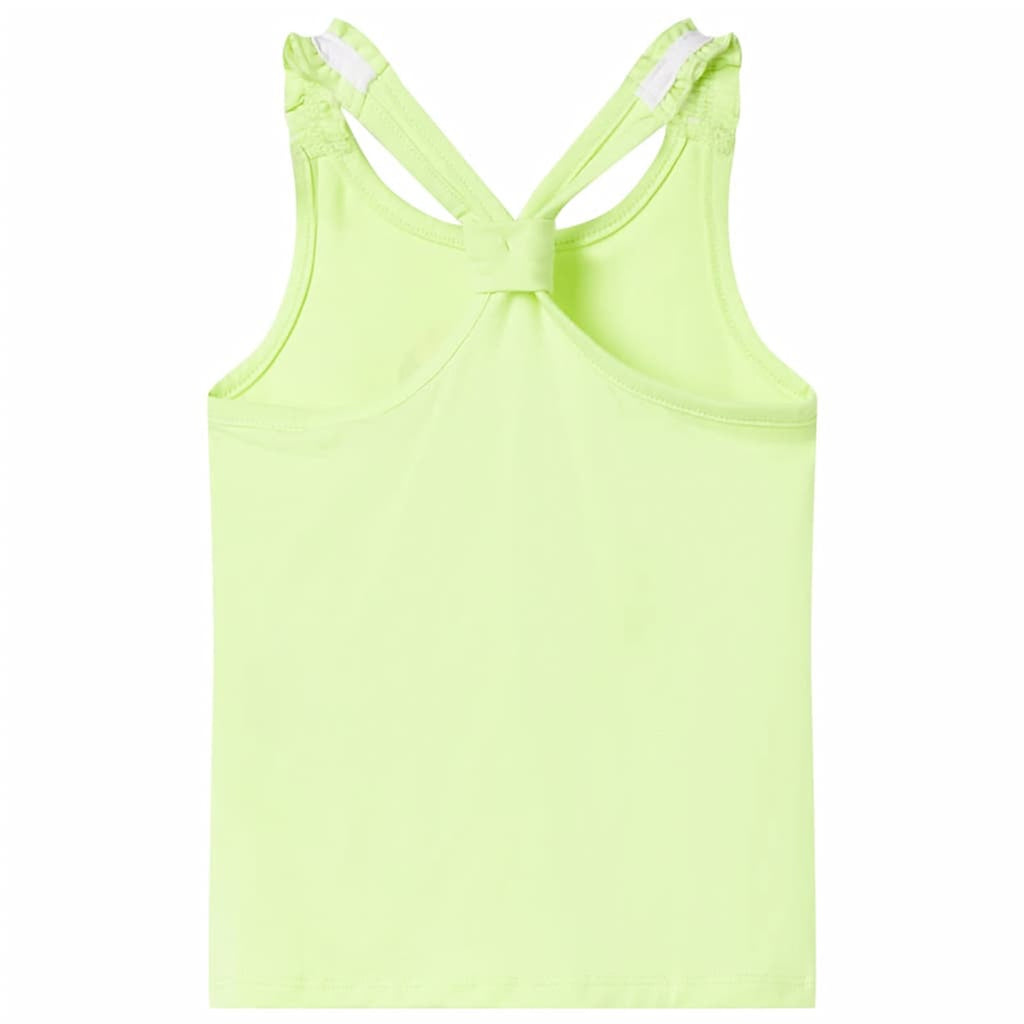 Kids'Tank Top Neon Cotton Neon Yellow 116 Kids Clothing Children's Wear 116