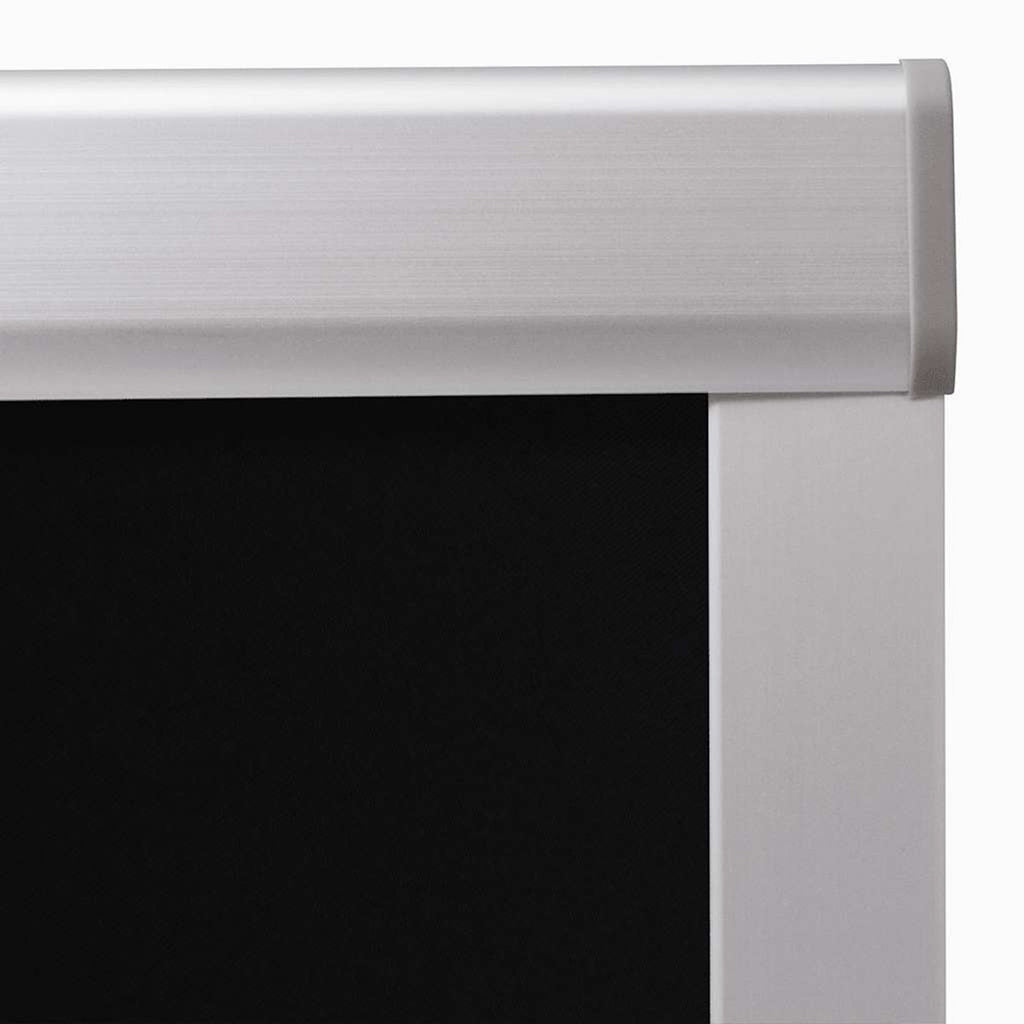 Roller Blind Blackout Fabric Black 61.3 x 94 cm Window Shade Window Covering