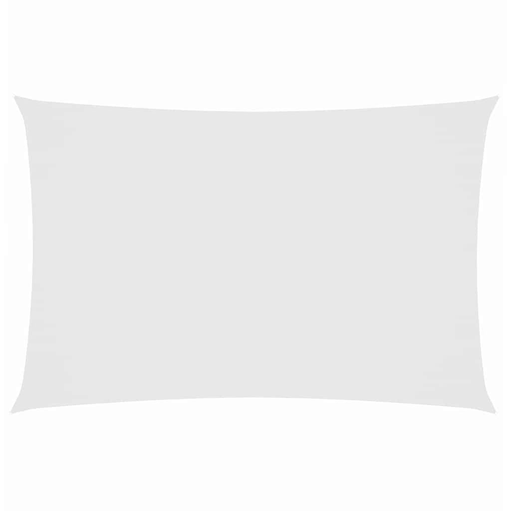 Sunshade Sail Oxford Fabric White Water Resistant UV Resistant 200 x 500 cm