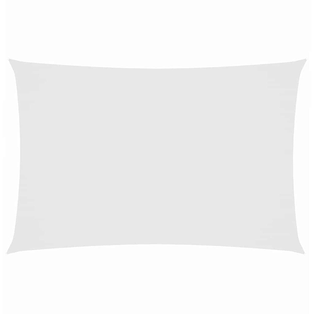Sunshade Sail Oxford Fabric White Water Resistant UV Resistant 200 x 500 cm