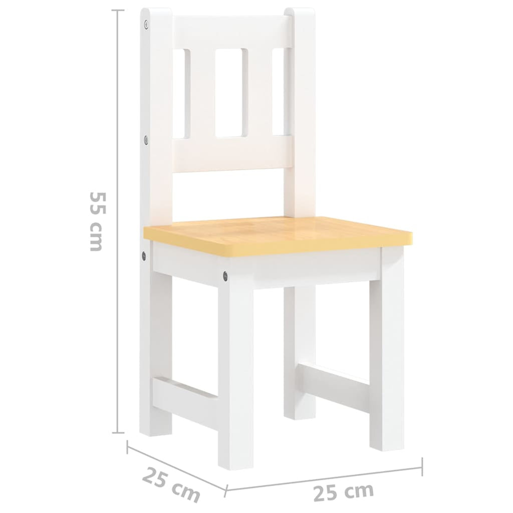Table Mdf White 60 x 50 x 48 cm Furniture Home Dining Baby Toddler Variant 4
