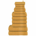 Towel Cotton Gold 15 x 21 cm Bathroom Bath Linen Home Bath Towels & Flannels