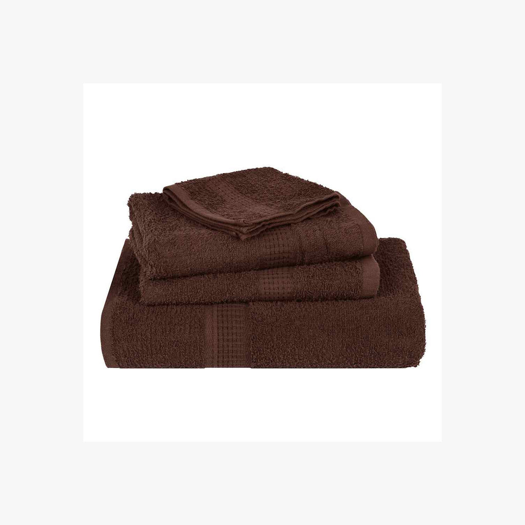 Towel Cotton Brown 200 x 100 cm Bathroom Bath Linen Home Towels 4 pcs FROGN