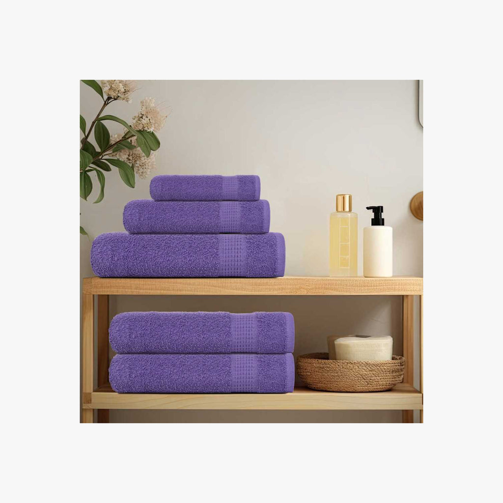 Towel Cotton Purple 200 x 100 cm Bathroom Bath Linen Home Towels 2 pcs FROGN