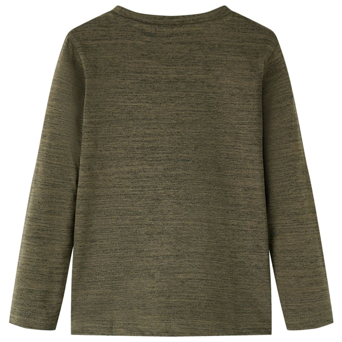 Kids T-Shirt Cotton Dark Khaki Melange 104 Children's Top Kids Clothing Long