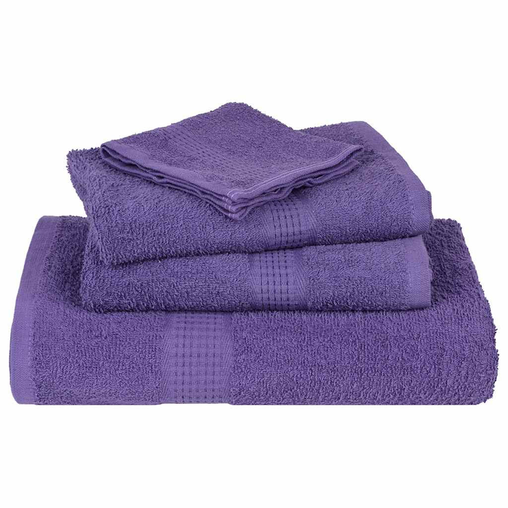 Towel Cotton Purple 200 x 100 cm Bathroom Bath Linen Home Towels 2 pcs FROGN