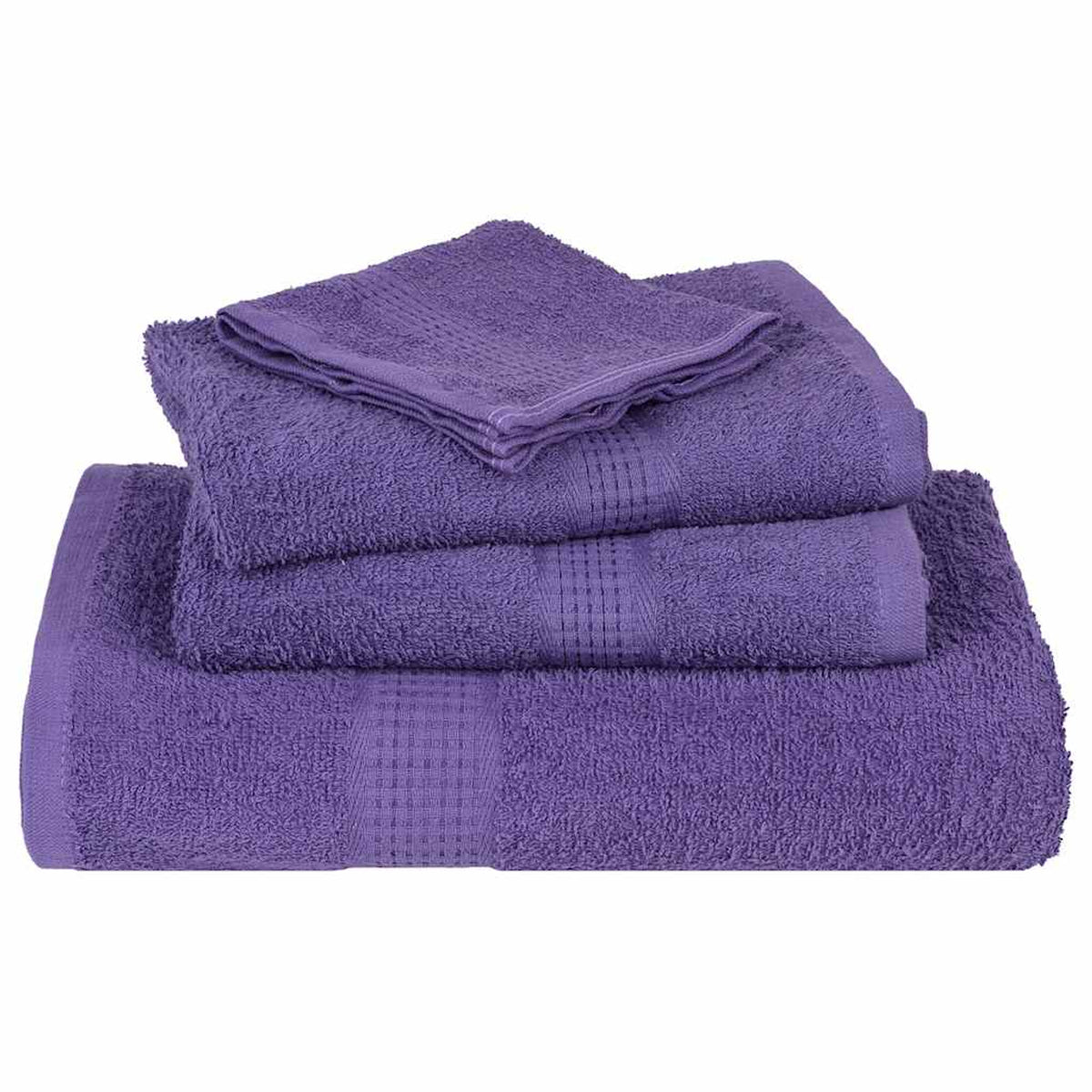 Towel Cotton Purple 200 x 100 cm Bathroom Bath Linen Home Towels 2 pcs FROGN