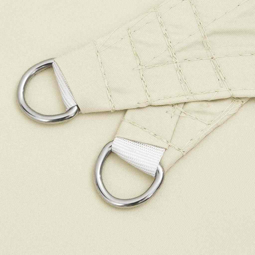 Sunshade Sail Oxford Fabric Cream Water Resistant UV Resistant 600 x 600 cm