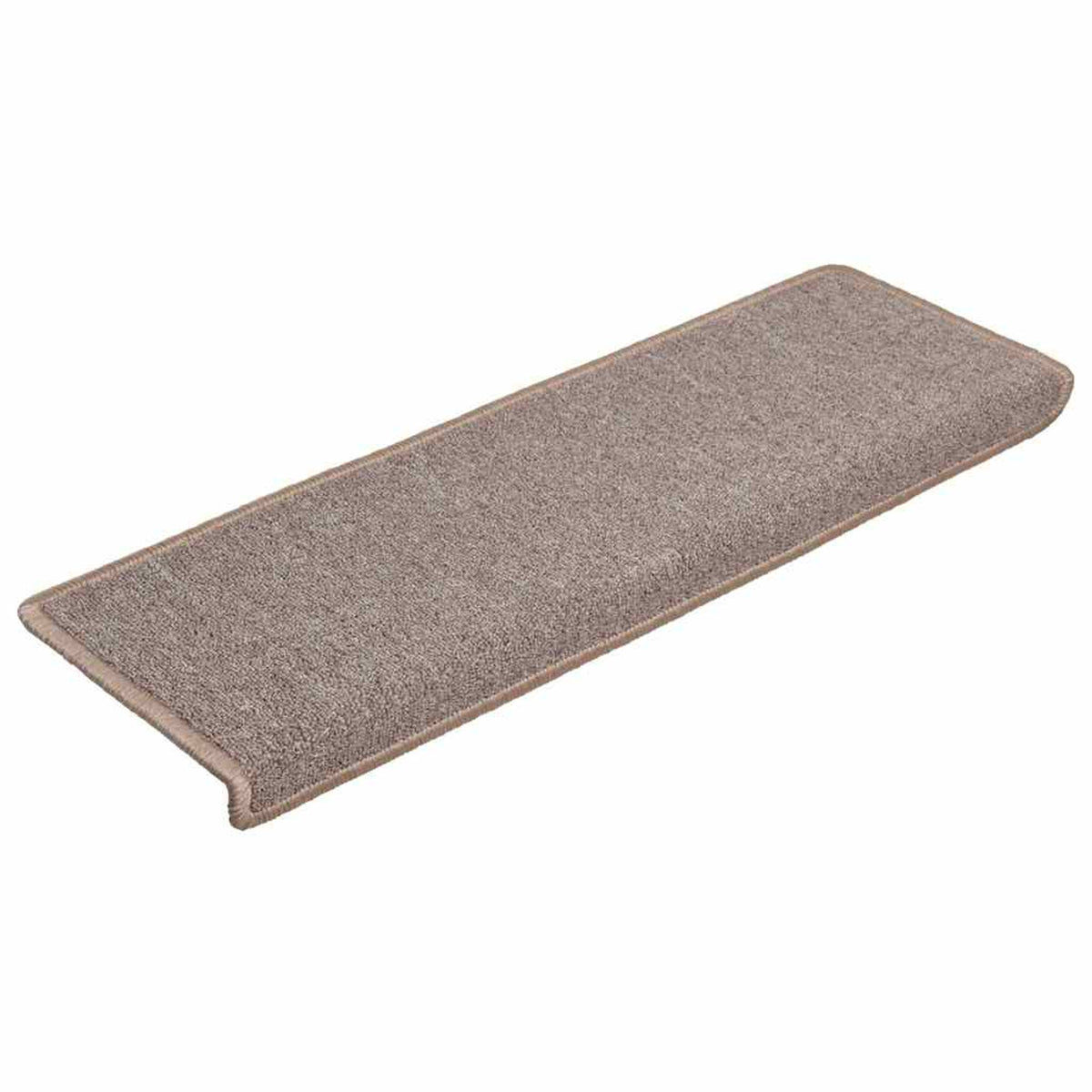 Stair Mats Light Rectangular Edge Needle-Punched Fabric (100% Light Brown 15