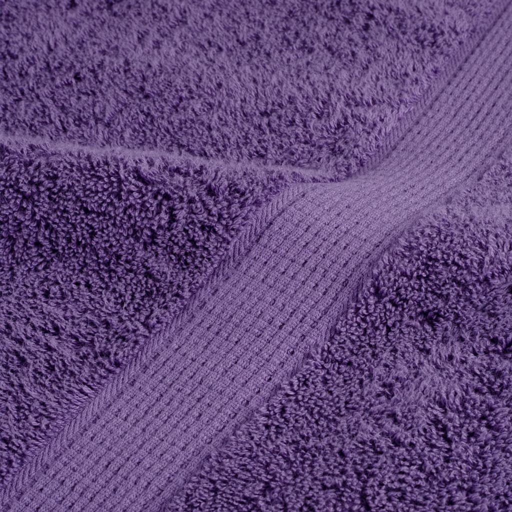 Towel Cotton Purple 30 x 30 cm Bathroom Bath Linen Home Towels 2 pcs Variant 2