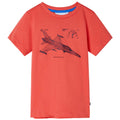 Kids T-Shirt Cotton Light Red 128 Children's Top Kids Clothing Kids Wear 128