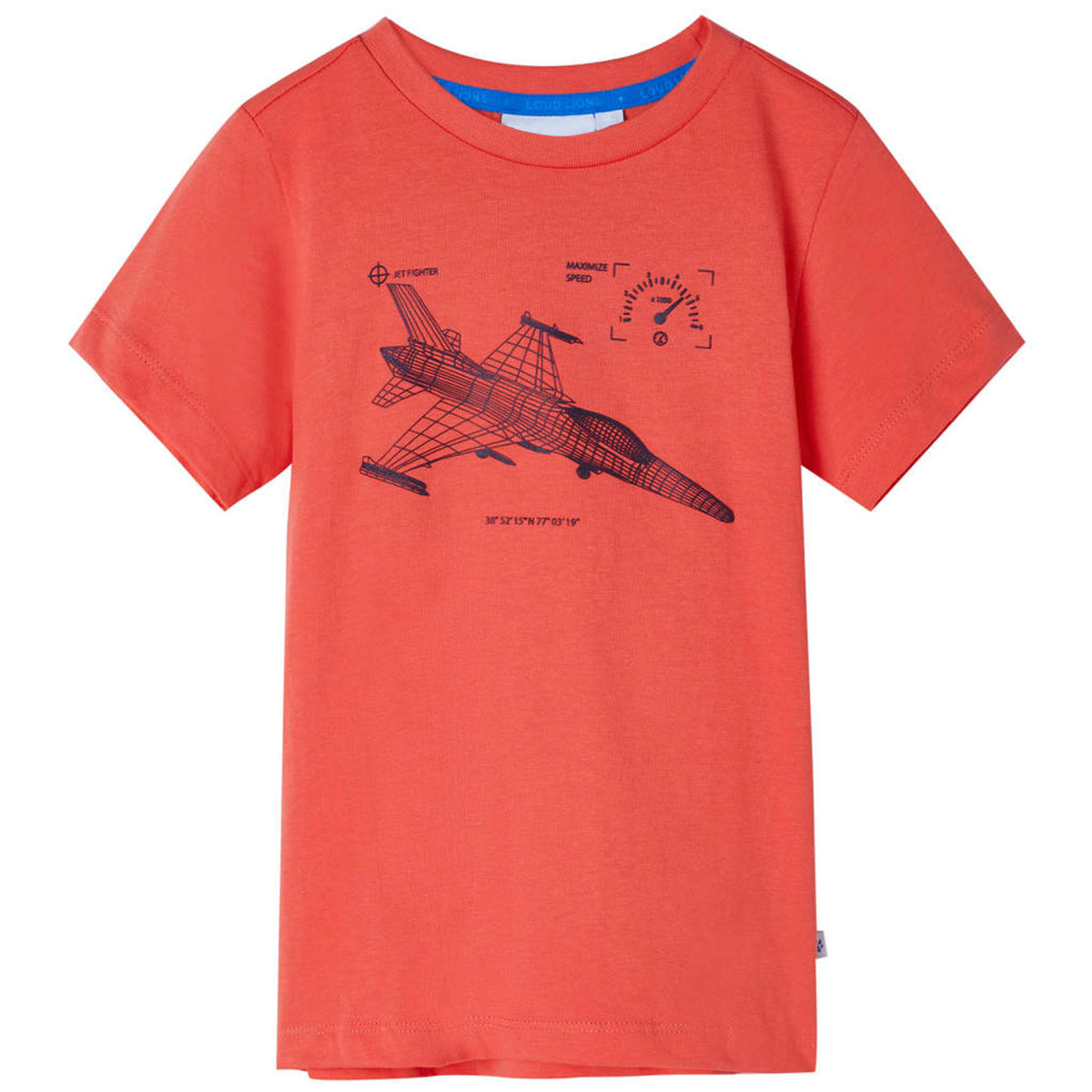 Kids T-Shirt Cotton Light Red 128 Children's Top Kids Clothing Kids Wear 128