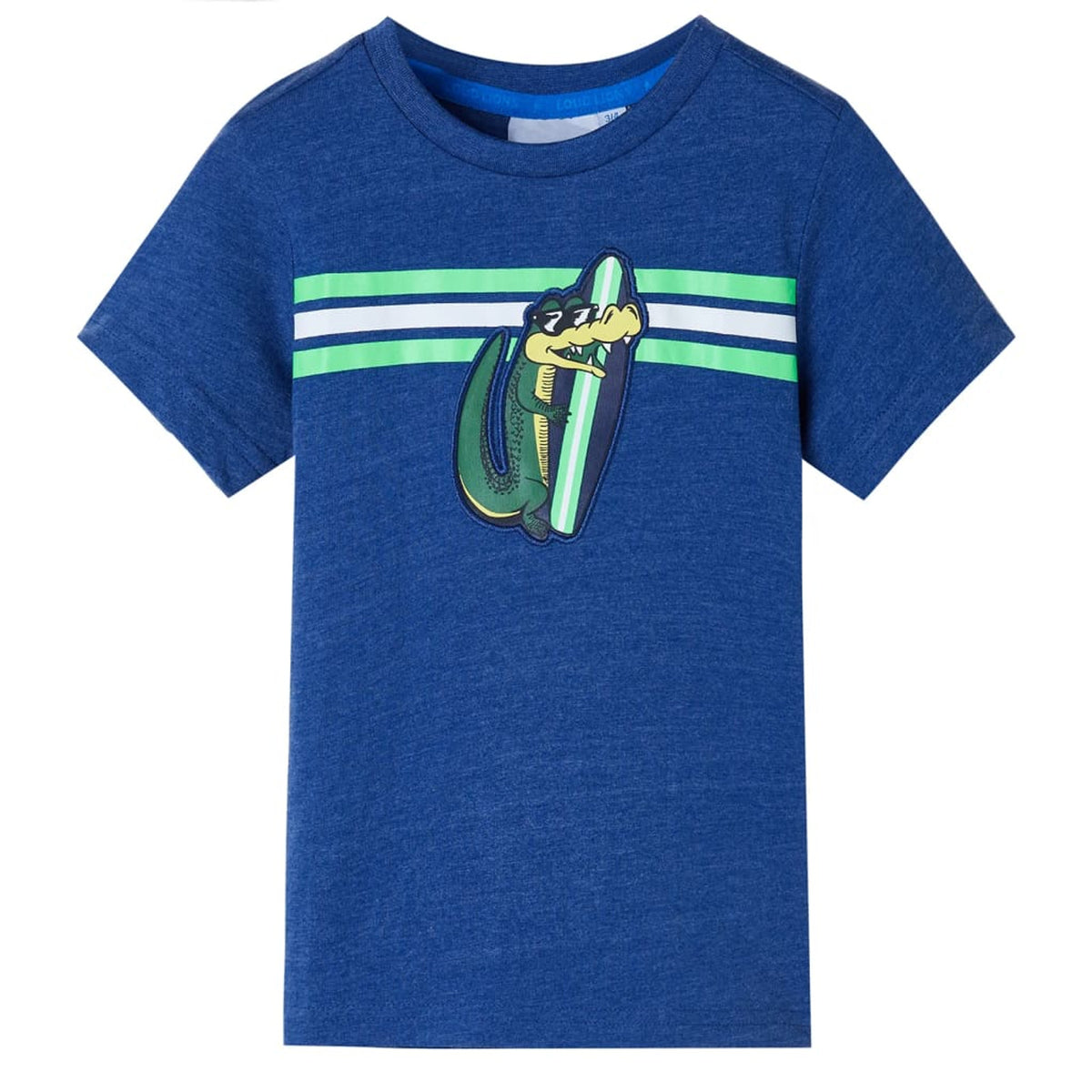 Kids T-Shirt Cotton Dark Blue Melange 128 Children's Top Kids Variant 2