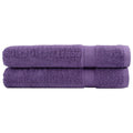 Towel Cotton Purple 200 x 100 cm Bathroom Bath Linen Home Towels 2 pcs SOLUND