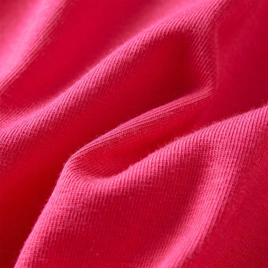 Kids T-Shirt Cotton Bright Pink 128 Children's Top Kids Clothing Kids Wear