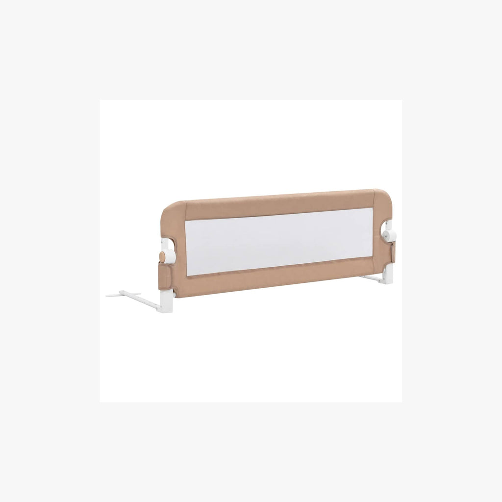 Toddler Safety Bed Rail Polyester Taupe 120 x 40.5 x 42 cm Child Bed Guard