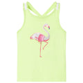 Kids'Tank Top Neon Cotton Neon Yellow 104 Kids Clothing Children's Wear 104