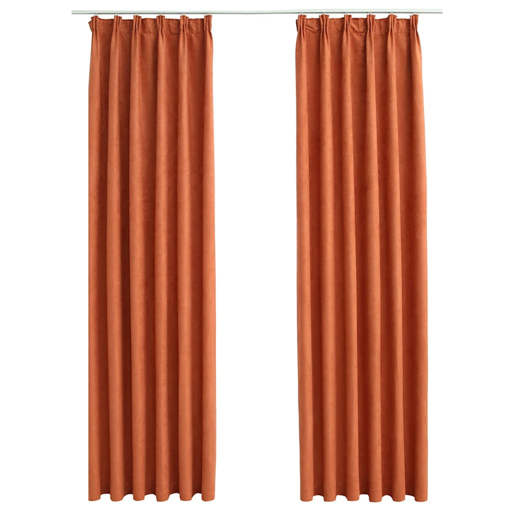 Blackout Curtain Polyester Rust 140 x 175 cm Window Dressing Home Variant 2